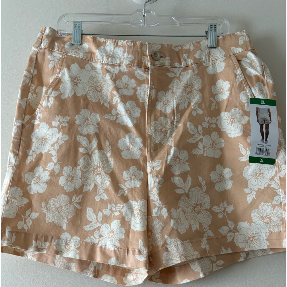 J.A.C.H.S Girlfriend Stretch Satin Chino Shorts, size XL